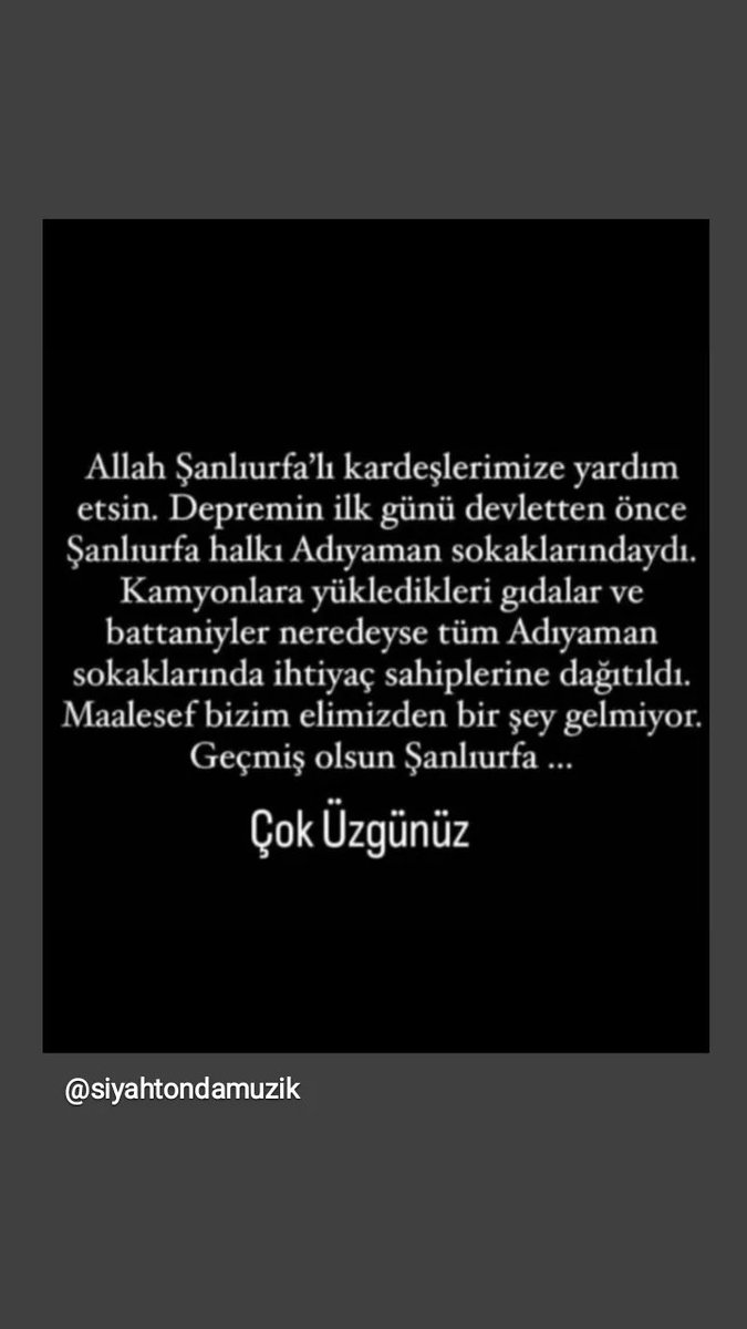 senaplttx's tweet photo. Bize koşan ilk memleketti  kardeş memleketimiz, Allah yardımcınız olsun ,Rabbım  yardımını ŞANLIURFA VE ADİYAMAN HALKINDAN EKSIK ETMESİN ..🙏🙏 https://t.co/rnUclZEimG