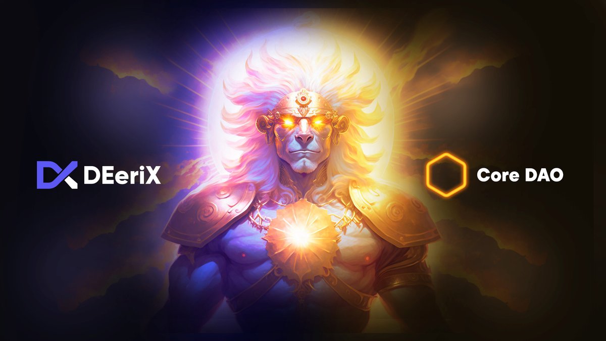 DEeriX Built on @CoreDao_org ☀️

The first-ever Decentralized Derivatives Exchange on Core, DEeriX enables investors, stakers, and liquidity providers to generate revenue through perpetual options and an intuitive interface that's easy to use. 

Together We Can Achieve Greatness!
