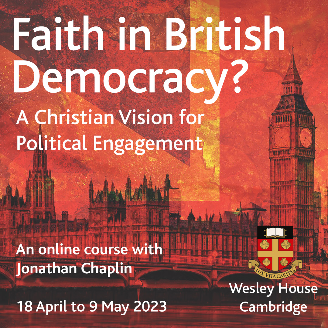 It's just a little over a month until this new online course with Jonathan Chaplin starts. Read more at: wesley.cam.ac.uk/.../faith-in-b…