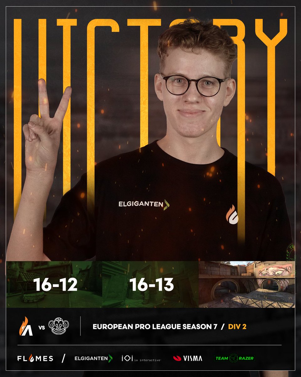 CPHFlames's tweet photo. YES!!! Our young guns did it! Taking a 2-0 victory against @Lilmixgg ๐ฅ
Flames Ascent with the first victory in European Pro League Season 7!
Next up is our main team in 1 hour!
#BurningBrighter https://t.co/sV7uDM3Woo