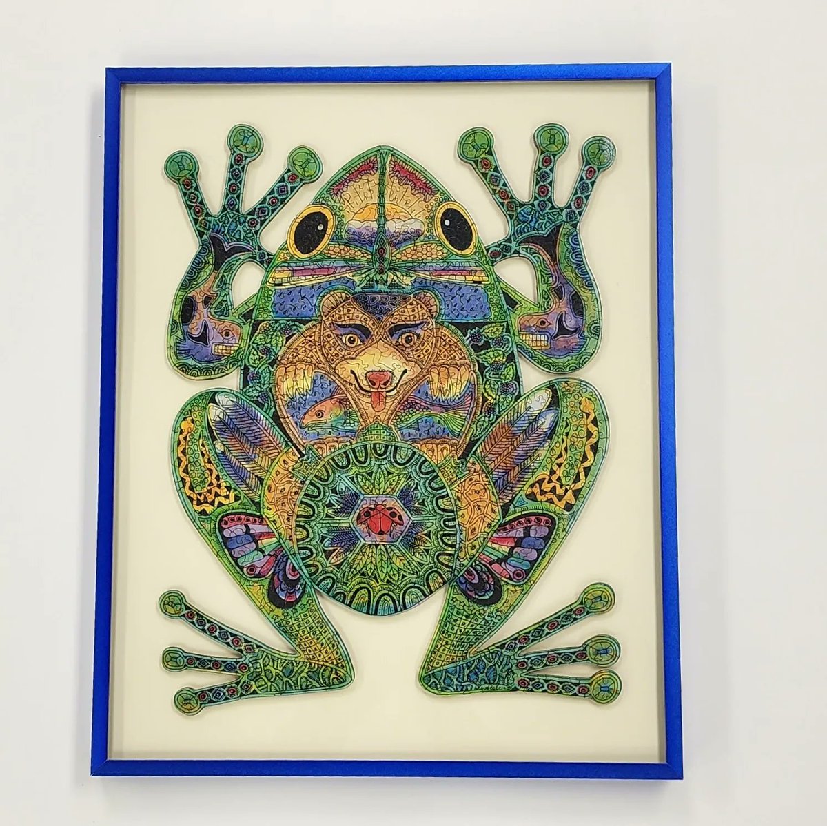 FastFrameDurham's tweet image. My customer brought in a puzzle for their grandchild's room. Wanting to keep it fun and colorful, she selected a metal frame, and we floated the puzzle on a cream colored mat. #puzzle #puzzles #durham #CustomFraming #framing #FastFramedurham