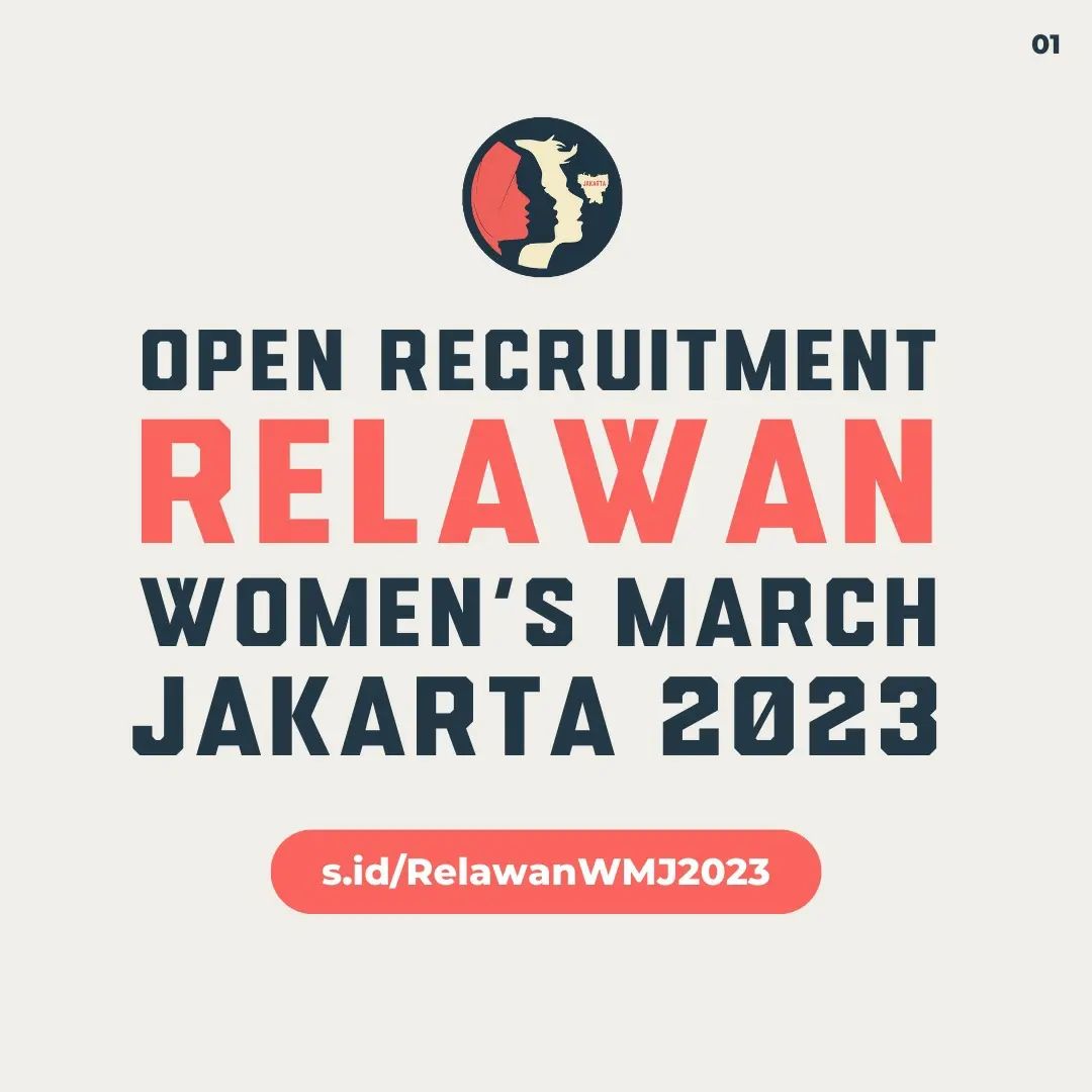 keroropanda's tweet photo. [ EVENT VOLUNTEER ]

Women's March Jakarta kembali digelar di tahun 2023 🤩✨

Untuk kamu yg memiliki ketertarikan tinggi terhadap kesetaraan gender, yuk jadi bagian dari kegiatan ini. The available position attached below ya! https://t.co/jDb46SKA6j