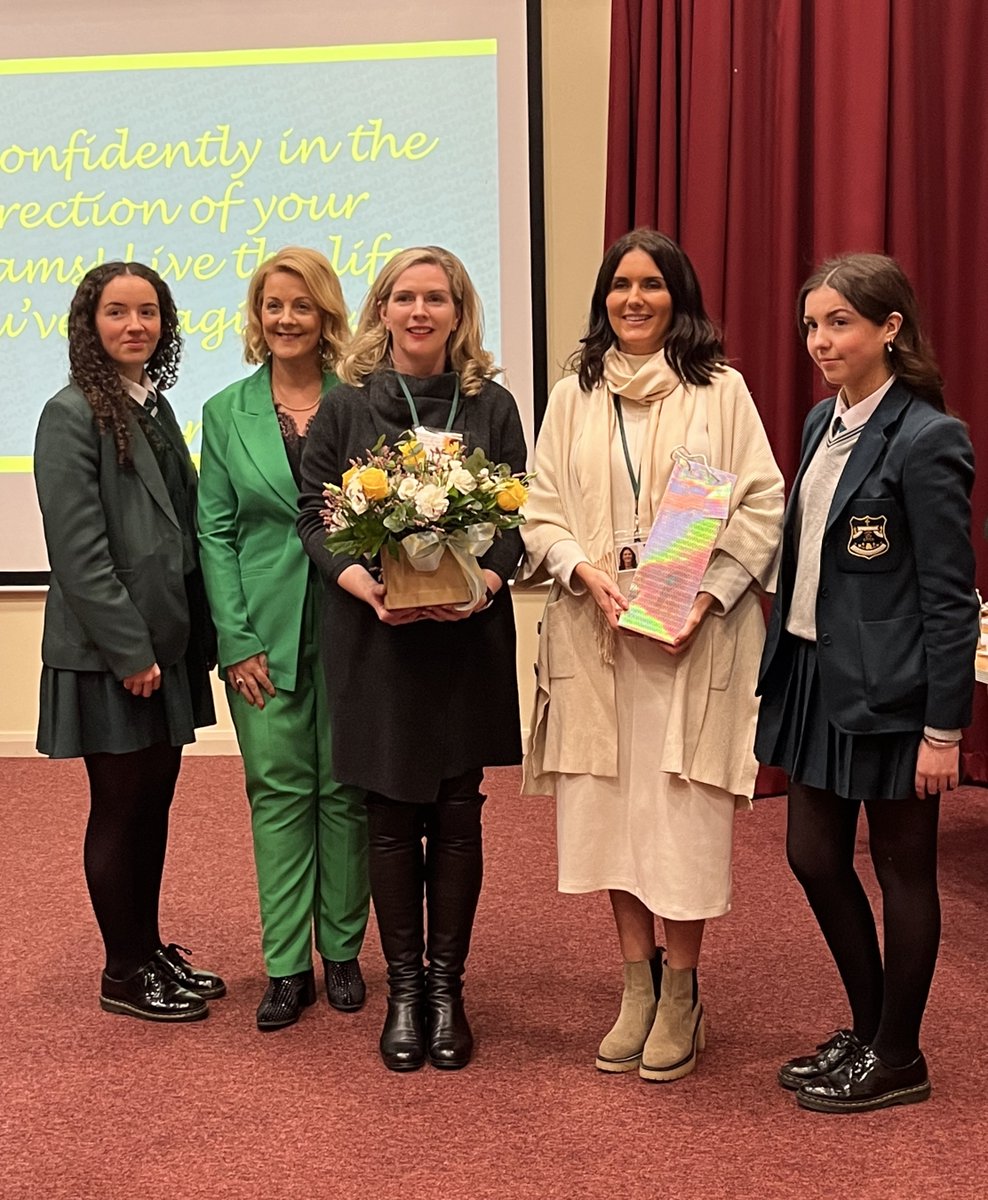 Today we had the honour of welcoming alumna former YSC MD Tessa Breslin to lead an inspirational   Masterclass on Leadership. Students were motivated by this practical, insightful, thought-provoking session and left feeling braver!
<a href="/ThornhillDerry/">Thornhill College</a> <a href="/SistersIn_SC/">SistersIN_StCecilias</a> <a href="/SistersIN_HQ/">SistersIN</a>
