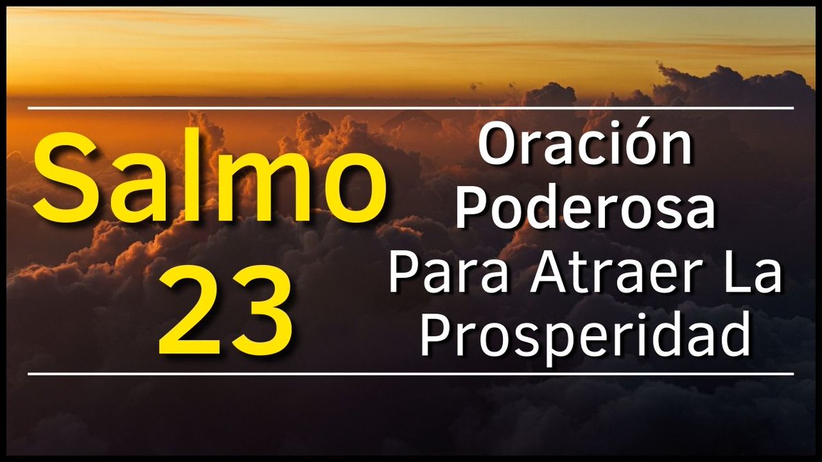 ⬇️ Salmo 23 - Oración Poderosa Para Atraer Prosperidad a Tu Vida ⬇️
youtu.be/bU4aWsgiFE4