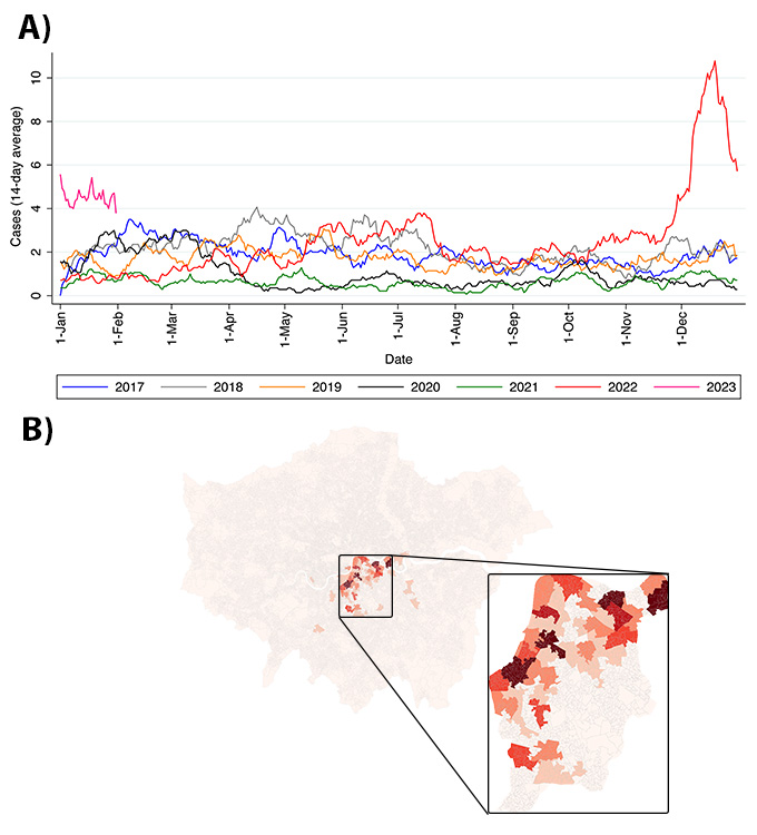 lukebsnell's tweet photo. Today @CMIJournal: Analysis of the Group A Strep epidemic in London. Cases @ 4x usual &amp; invasive disease assoc w/ superantigens A&amp;J
https://t.co/J1aPdoKIX7

Seq &amp; submitted in 4wks: rapid @nanopore genomics!
@madelaam @ThemisCharalam1 @stuartjdneil @GaiaNebbia @jonathanCIDR https://t.co/973pVBHPWX