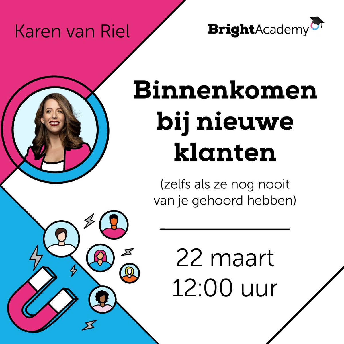 Opzoek naar nieuwe klanten? 🔎 Volg dan dit #webinar! Wist je dat het mogelijk is om in drie stappen bij ze aan tafel te komen?💡 Karin van Riel oprichter van Outdo legt je in dit webinar uit hoe. Meld je nu aan: brightpensioen.nl/evenement/binn…

#brightacademy #brightpensioen