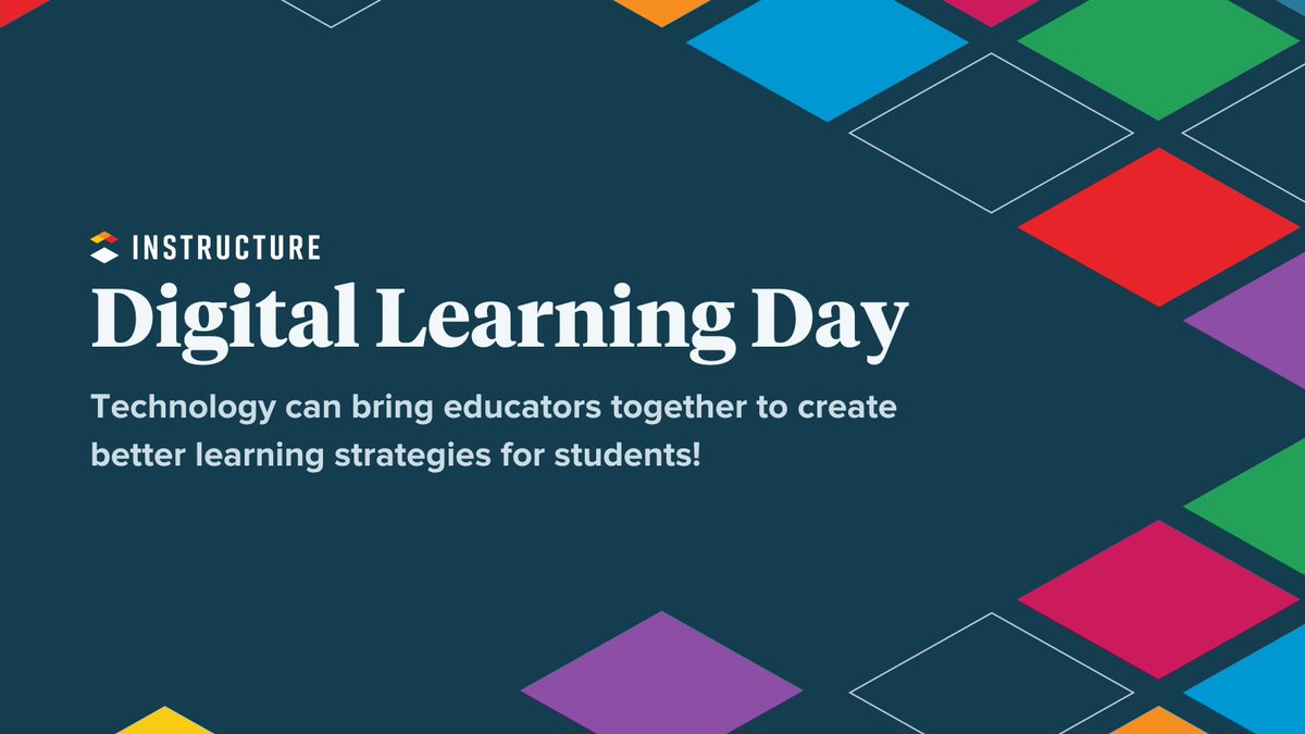 Instructure's tweet image. Technology can bring educators together to create better learning strategies for students, close equity gaps, level the playing field, and so much more. How are you using #EdTech to help your students? 
#DLDay #DigitalLearningDay