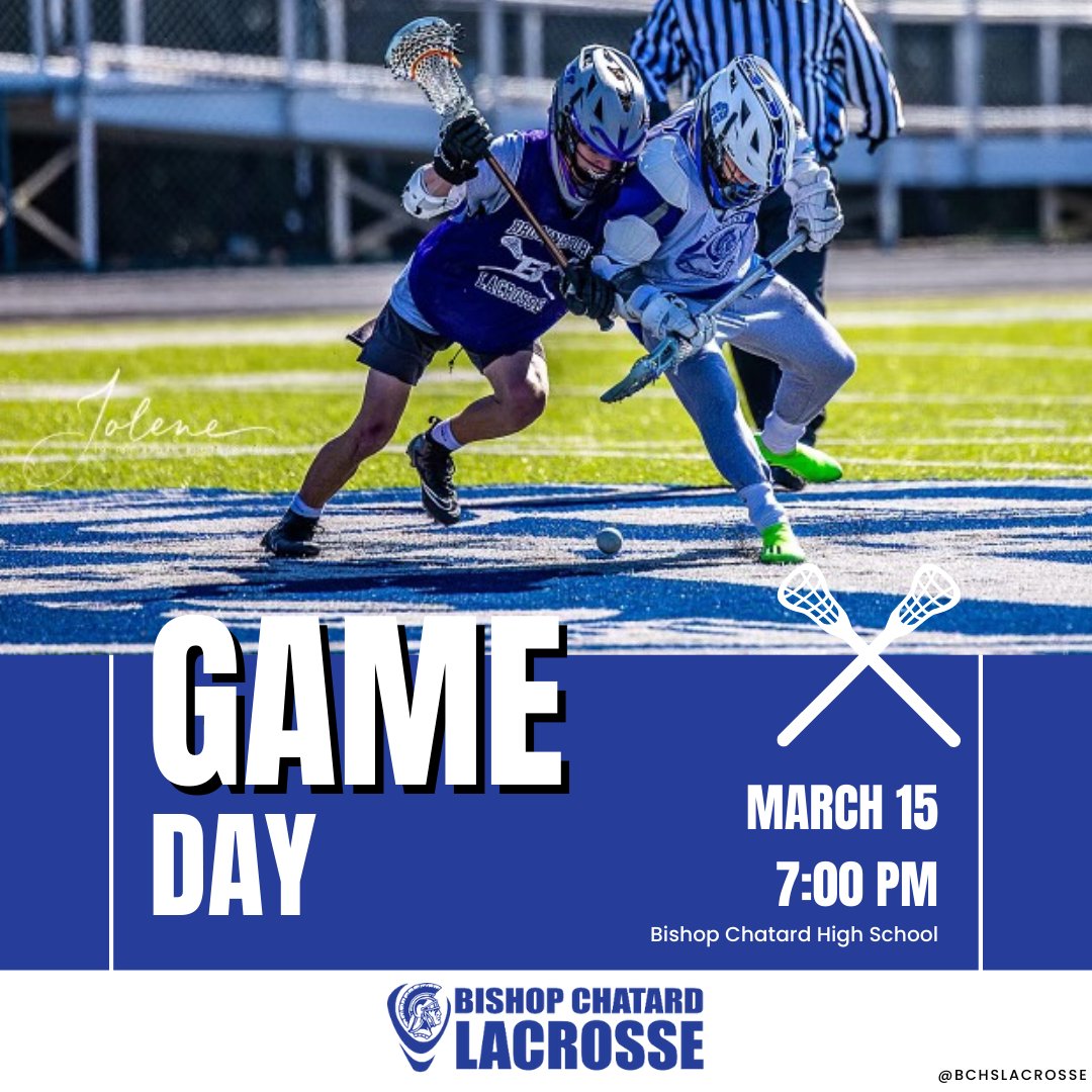 𝕀𝕋'𝕊 𝔾𝔸𝕄𝔼 𝔻𝔸𝕐‼️⁠
Home Opener...let’s go Trojans!
🔥⚔️🥍⁠
⁠
⁠
🗓️ Wednesday, March 15⁠
📍 Bishop Chatard High School⁠
🆚 @roncalli_lax⁠
⏰ 7:00pm⁠ EDT⁠
⁠
SEE YOU THERE! ⁠
⁠
#bchslax #bchstrojans #lax #lacrosse #lacrosselife