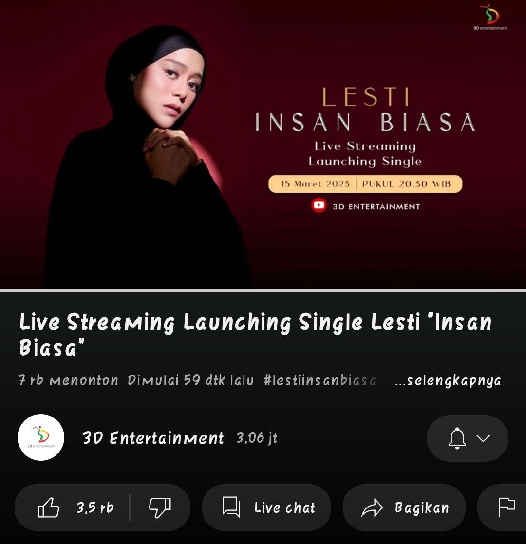 thvsilvre's tweet photo. Pindah ke YouTube 3d gaes 🥰😍

#lesti #LestiInsanBiasa #lestykejora https://t.co/05CwYUmyNA