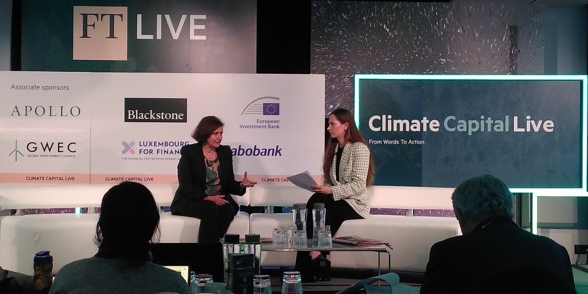 At #FTClimateCapital, @EIB Director General for projects Laura Piovesan presents 'the EU's climate bank' and how it supports its clients' decarbonisation.