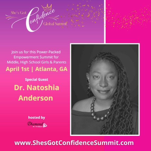 DrToshia11's tweet photo. She's Got Confidence Summit is for middle and high school girls. This interactive confidence has been curated for a "confident" experience. Can't wait to see you there. Tickets are available here: https://t.co/gLGJ1Eci2b
#NerdySTEMQueen https://t.co/MzfEDWWF2H