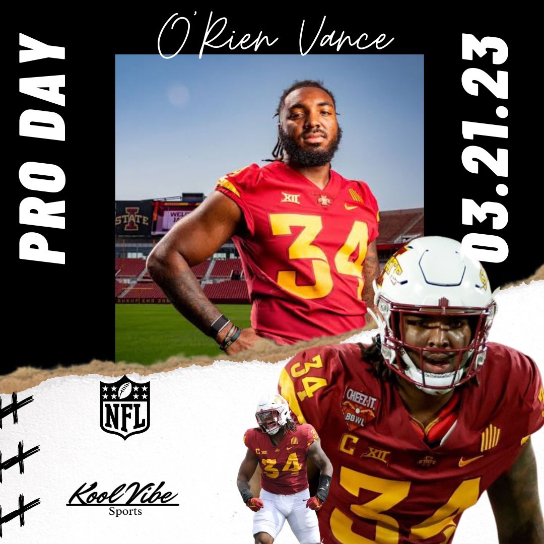 Less than a week until it’s your time to prove yourself right! Iowa States Pro Day will take place 03.21.23 with NFL scouts and coaches in attendance. 

Kool Vibe Sports x Kool World