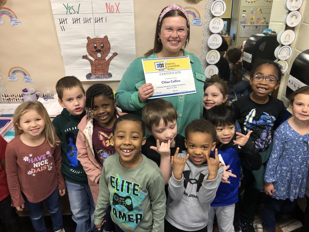 Ms. Collins, kindergarten teacher <a href="/NNPSRiverside/">Riverside Elementary</a>, uses NNPS digital tools to offer voice and choice to her students! 
#DLDay #NNPSDLDay #NNPSDLGuru #NNPSProud #RiversideProud