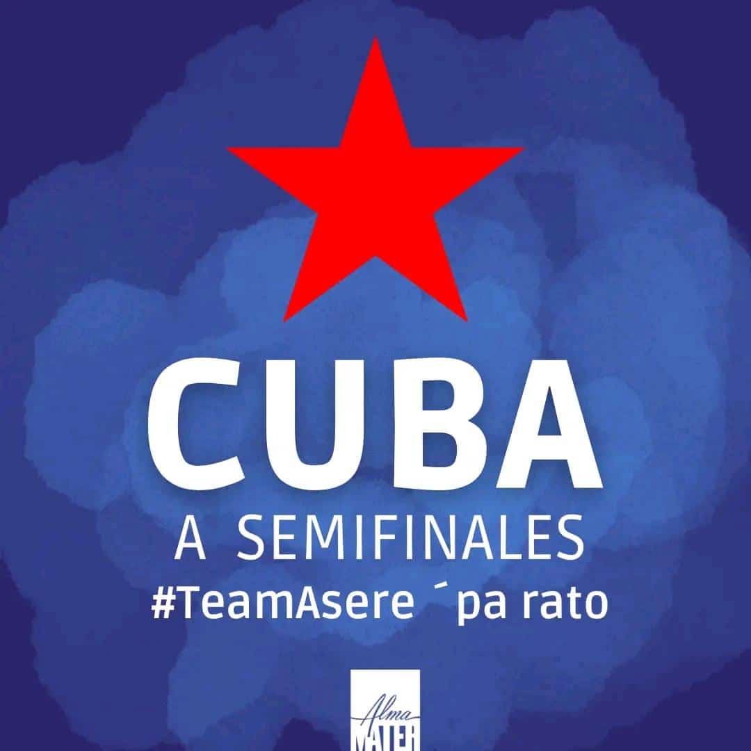 Estamos en Semifinales 🇨🇺💪🏻
#TeamAsere
#Cuba
#CubaCampeón
<a href="/Sofigb91/">Sofía García Blanco</a> <a href="/YenydemiCuba/">Yeny Perez Sanchez</a> <a href="/ricardoc1159/">Ricardoc1159</a> <a href="/AngelGarciaAlf2/">Angel Garcia Alfonso</a> 
<a href="/ArielSnchezHer5/">Ariel Sánchez Hernández</a> <a href="/rosario84472248/">RosarioCruz</a>