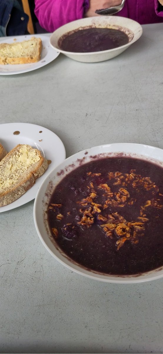 Today's #whataboutwednesdays soup is very tasty, and very purple.
Tea, coffee, cake  flapjack, WiFi, radical library, infoshop and other resources also available at your local anarchist social centre all food £paywhatyoucan
12noon-5pm every Wednesday
BASE 
14 Robertson Rd
BS5 6JY