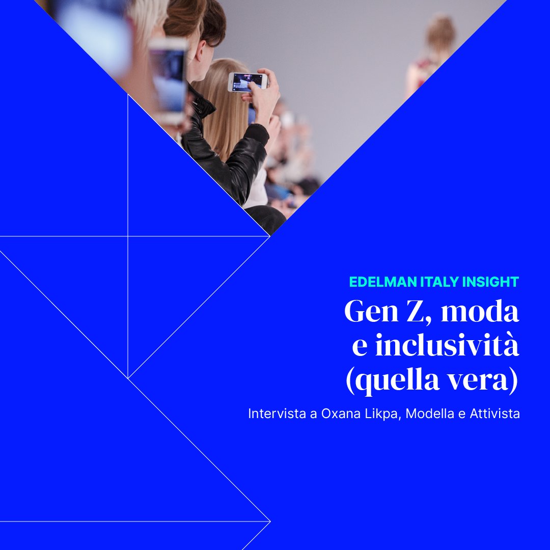 “Year Zero”, il laboratorio di idee e ricerche guidato dai giovani comunicatori di Edelman Italia, ha approfondito il tema dell’#inclusione nel mondo della #moda con Oxana Likpa (Modella e Attivista). Scopri l’intervista: bit.ly/42cnR3T