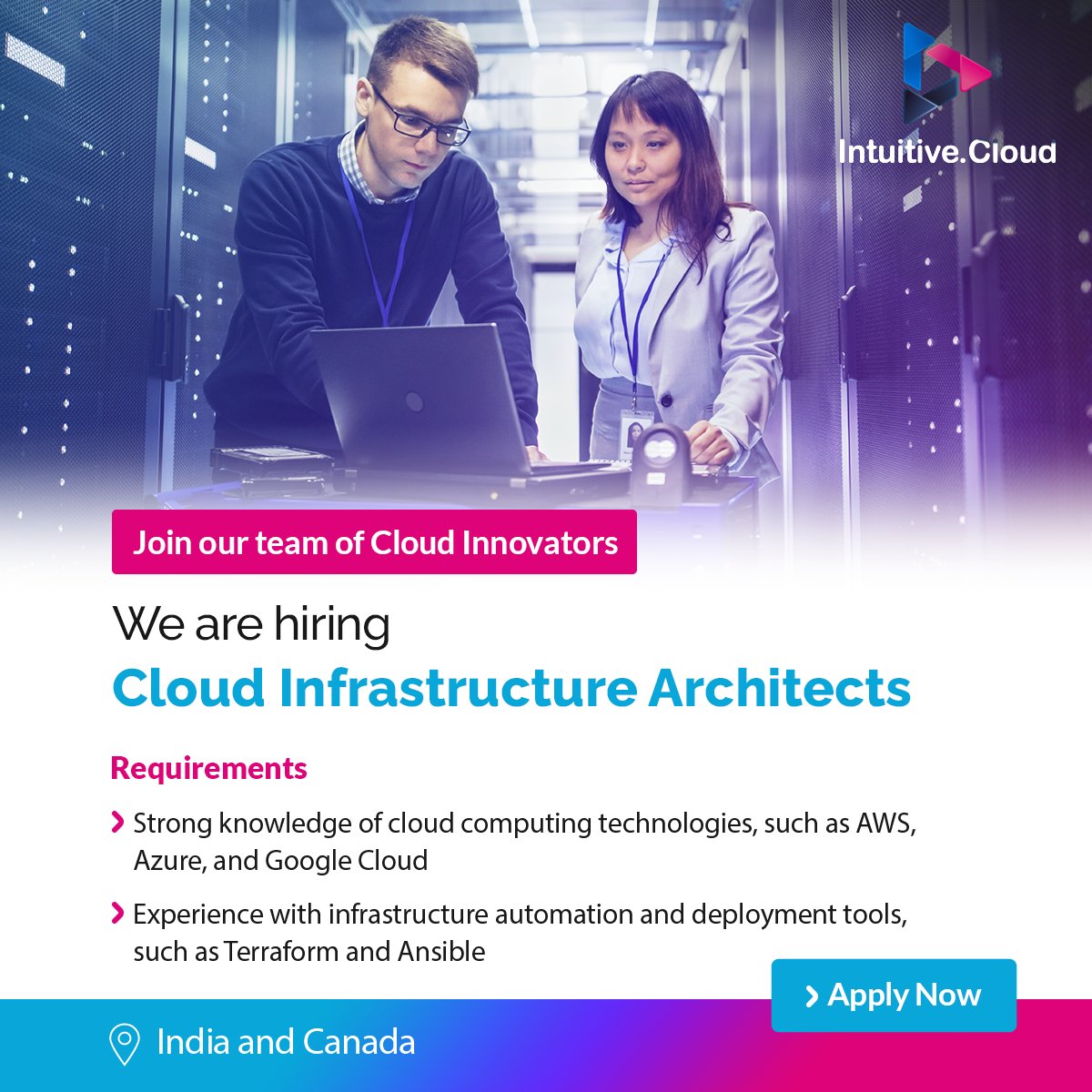 Intuitiveai_'s tweet photo. Come join the brightest minds at #IntuitiveCloud!
To apply, send your resume at careers@intuitive.cloud
#aws #awscloud #gcpcloud #gcp #azurecloud #azure #IAMIntuitive #IntuitiveLife #cloud #careers #India #canda #Hiring #WeAreHiring #CloudInfrastructure https://t.co/910oQDs924