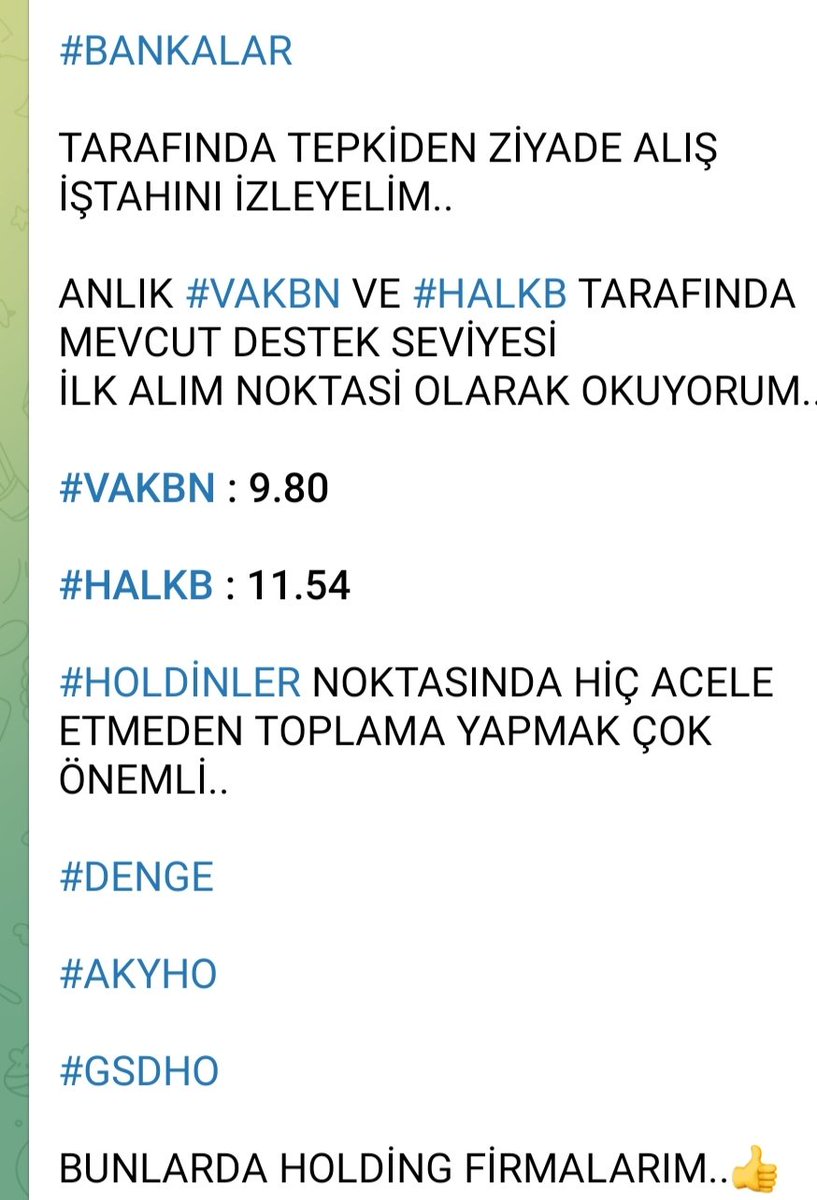 Başarı bir yolculuktur, bir varış noktası değil.

😎😎😎😎😎😎😎😎😎😎

#DENGE #GSDHO #AKYHO #KLKIM  #KLMSN  #KLNMA  #KNFRT  #KONTR  #KONYA  #KORDS  #KOZAA  #KOZAL  #KRDMA  #KRDMB  #KRDMD  #KRGYO  #KRONT  #KRSTL  #KRTEK
👇👇👇👇👇👇👇👇👇👇👇👇
t.me/CeSuR_Borsa_TR…