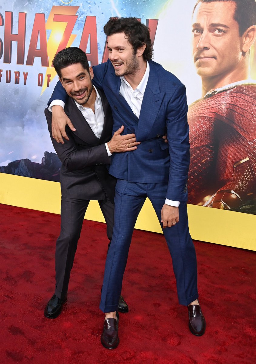 📸 D.J. Cotrona and Adam Brody at the #ShazamFuryOfTheGods Premiere