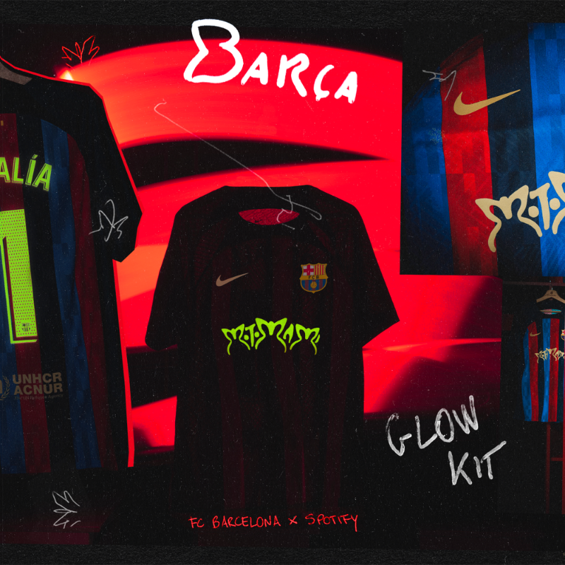 FCBarcelona_es's tweet photo. 🏍️ Motomami is in the house para #ElClásico 🦋

Barça 🤝 @spotify 🤝 @rosalia