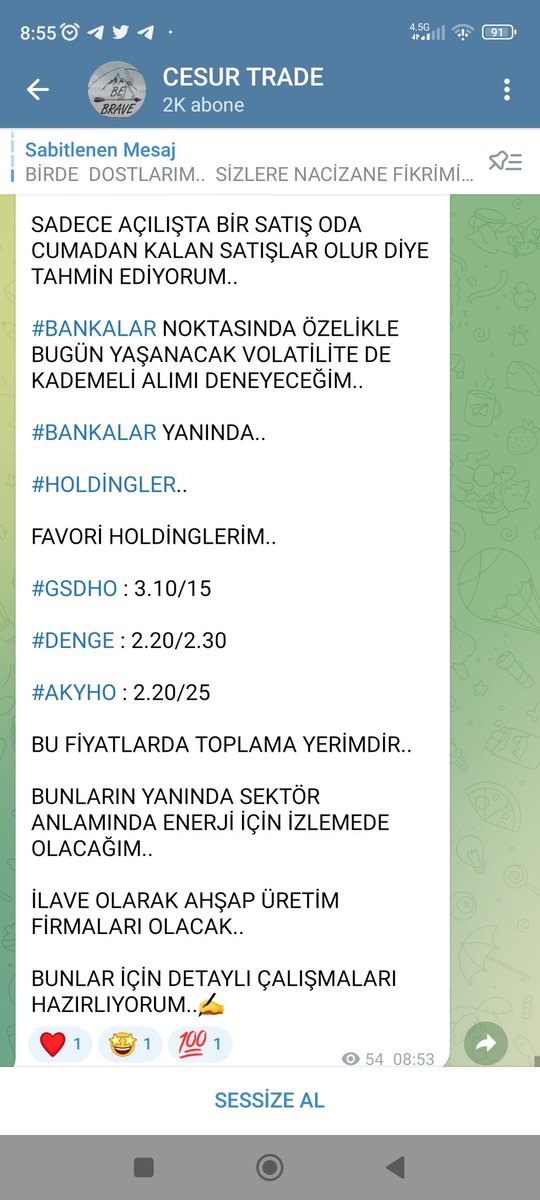 KALİTE TESADÜF DEĞİLDİR.
😎🔥😎🔥😎🔥😎🔥😎🔥😎

#GSDHO #AKYHO  #DENGE #ISGYO  #ISKPL  #ISKUR  #ISMEN  #ISYAT  #ITTFH  #IZFAS  #IZMDC  #IZTAR  #JANTS  #KAPLM  #KAREL  #KARSN  #KARTN  #KATMR  #KCHOL  #KENT  #KERVN  #KERVT
👇👇👇👇👇👇👇👇👇👇👇👇
t.me/CeSuR_Borsa_TR…