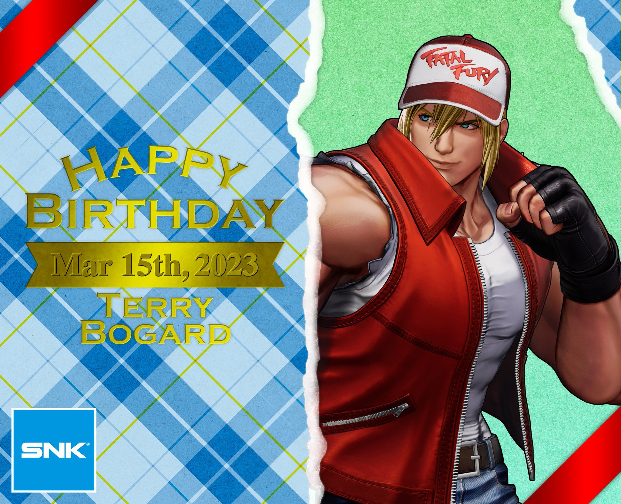 Happy Birthday to Terry Bogard! (First Appearance: Fatal Fury)  