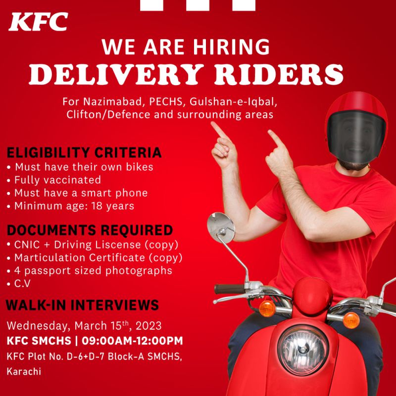 HR_P_P's tweet photo. KFC Pakistan is #hiring! https://t.co/rf49nJXIC4