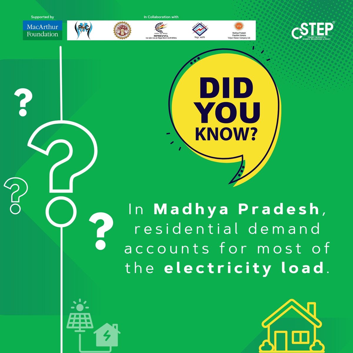 The unveiling of #CSTEP's cutting-edge #RooftopSolar Explorer platform is scheduled to take place at the 'Scaling Rooftop Solar in #MadhyaPradesh' event in #Bhopal on March 20th.

#RenewableEnergy #Solar #SolarPower 

RSVP for the event here: docs.google.com/forms/d/1gaNlX…