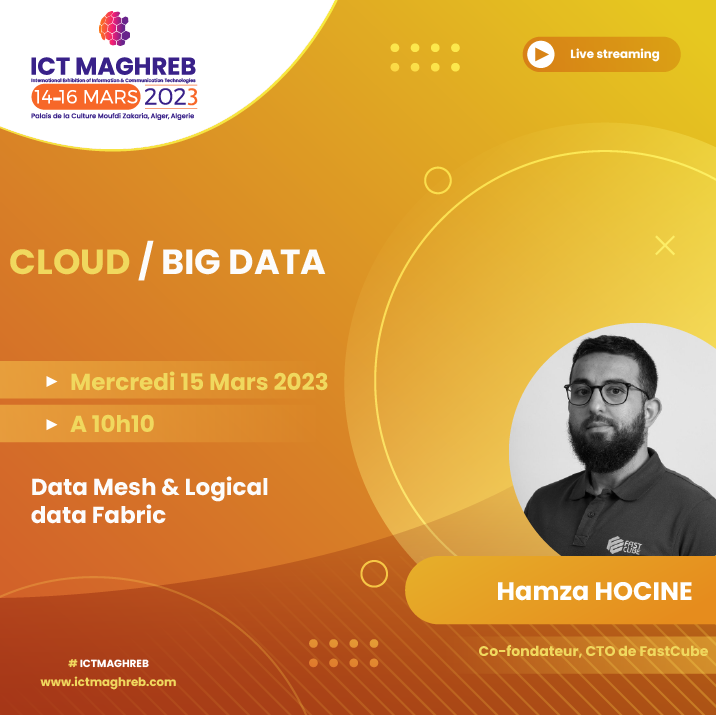 Venez assister à un panel riche en échange dans la BIG DATA et  le CLOUD ...

Nos conférenciers vont discuter sur ce vaste domaine mais également sur ses perspectives en Afrique .

Soyez nombreux et rejoignez nous au niveau de la salle de conférence .