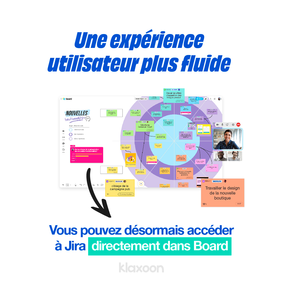 KlaxoonFR's tweet photo. Hey, Jira users, exploitez tout le potentiel du management visuel avec Atlassian Jira et Klaxoon !! Et oui, Klaxoon offre la meilleure intégration du marché 🎉

Tout est expliqué dans ce carrousel ici 👇

#Jira #agile #managementdeprojet https://t.co/lWF31qowQ0