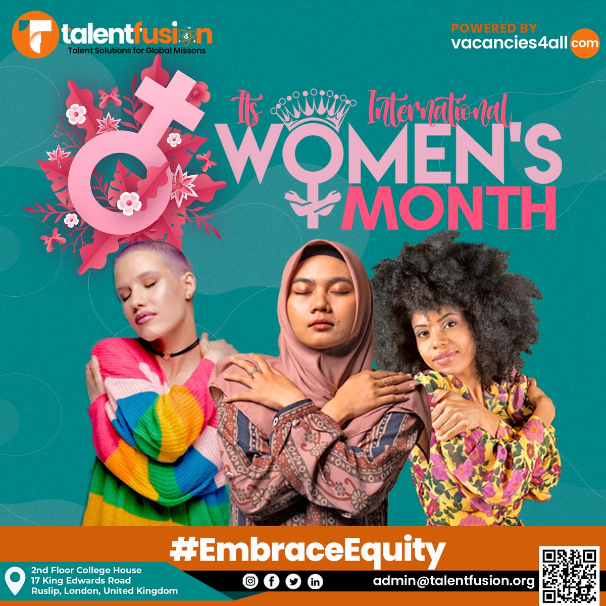 TalentFusionUK's tweet photo. Celebrating the strength, resilience and beauty of #women everywhere this Women's month.

#Equality #empoweringwomen #womenatwork #WomenSupportingWomen #WomeninBusiness #womeninleadership #Feminism #WomenEmpowerment #girlpower https://t.co/zlpz8PdaSX