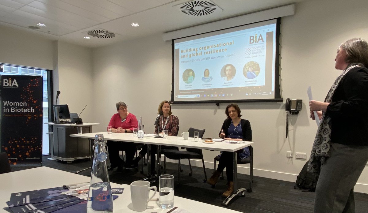sarahscott_1105's tweet photo. Fantastic breakfast fringe event to #IBioIC23 chaired by @sg_goulding with an inspirational panel of #femaleleaders. Great, empowering discussion @BIA_UK @IBioIC @IBioIC_conf @SynbioDana @AliArnold24 @AccelerateHERuk https://t.co/ldAXsfQTp2