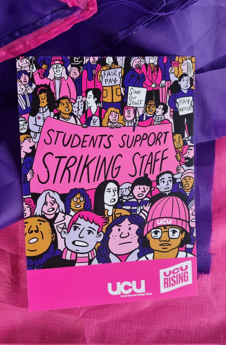 The new leaflets - speaking directly to students - look great! #ucuRISING