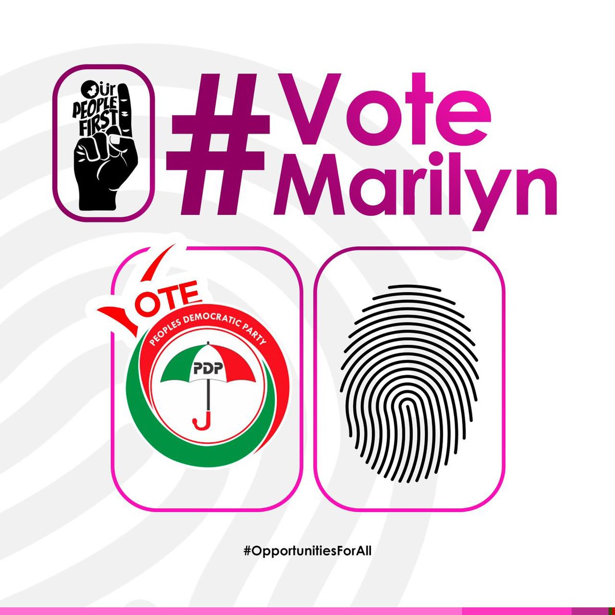 My people of Ika North East, as we come out to vote on Saturday, please remember that, by placing your fingerprint beside the umbrella, you’re putting #OurPeopleFirst and you’re also giving @OfficialPDPNig a chance to #AdvanceDelta.
 
Ika Rinma! Orinieyinle!!
 
#PowerToThePeople