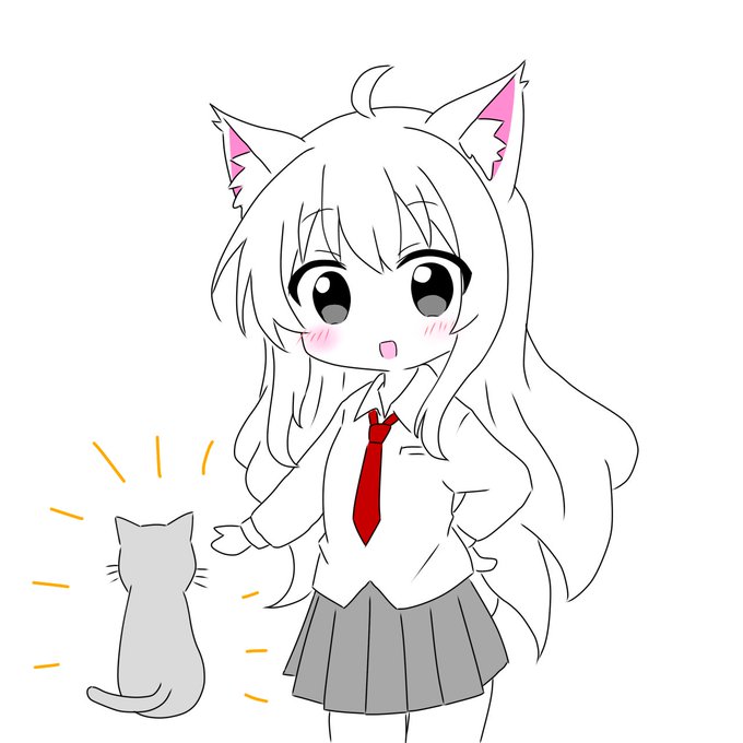 「開口 白い猫」のTwitter画像/イラスト(新着)｜4ページ目