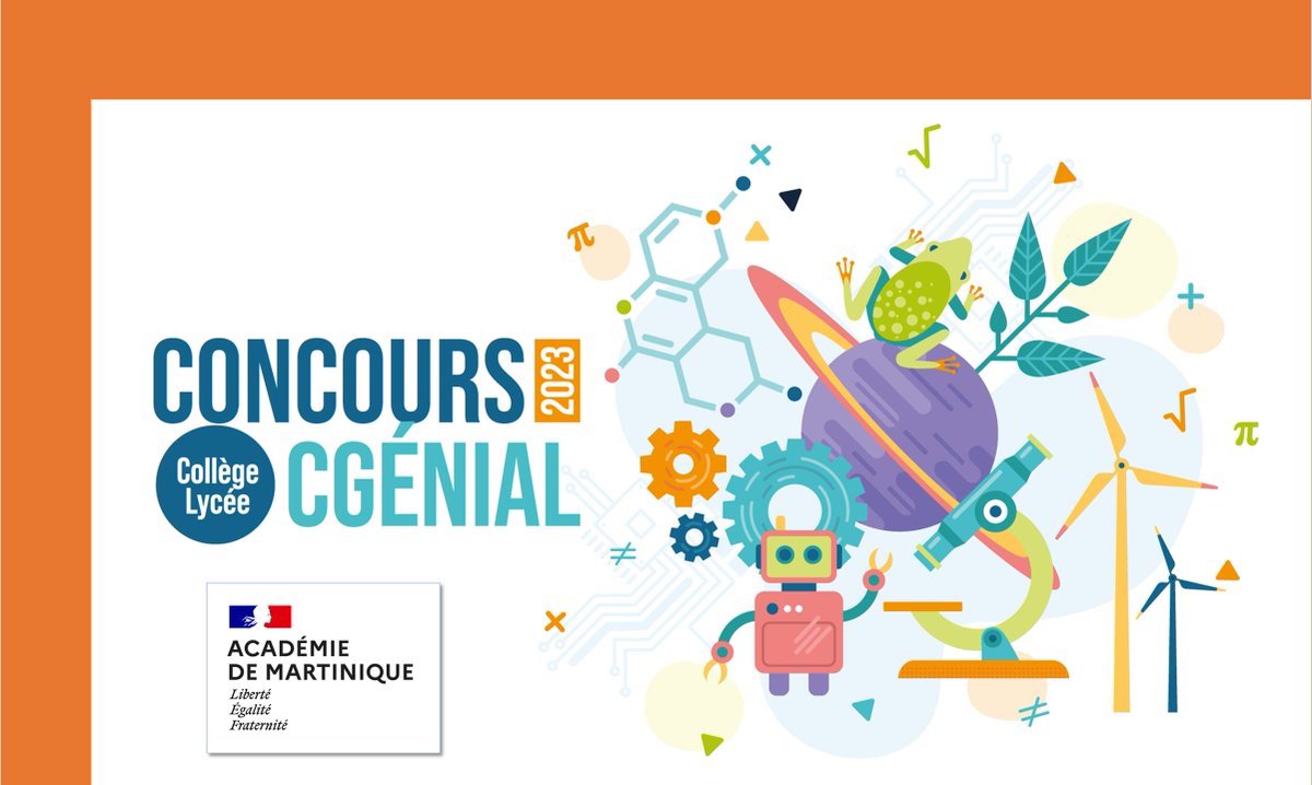 [📢#ConcoursCGénial 2023 - Finale de l'<a href="/acmartinique/">Académie de Martinique</a>]
👏🏼Bravo au Collège Cassien Sainte-Claire <a href="/CLGCSTECLAIRE/">Collège Cassien SAINTE-CLAIRE</a> à Fort-de-France, sélectionné en finale nationale !

<a href="/Sciences_Ecole/">Sciences à l'École</a> <a href="/Fond_CGenial/">Fondation CGénial</a>
  
Toutes les infos en un clic⤵️
sciencesalecole.org/concours-cgeni…