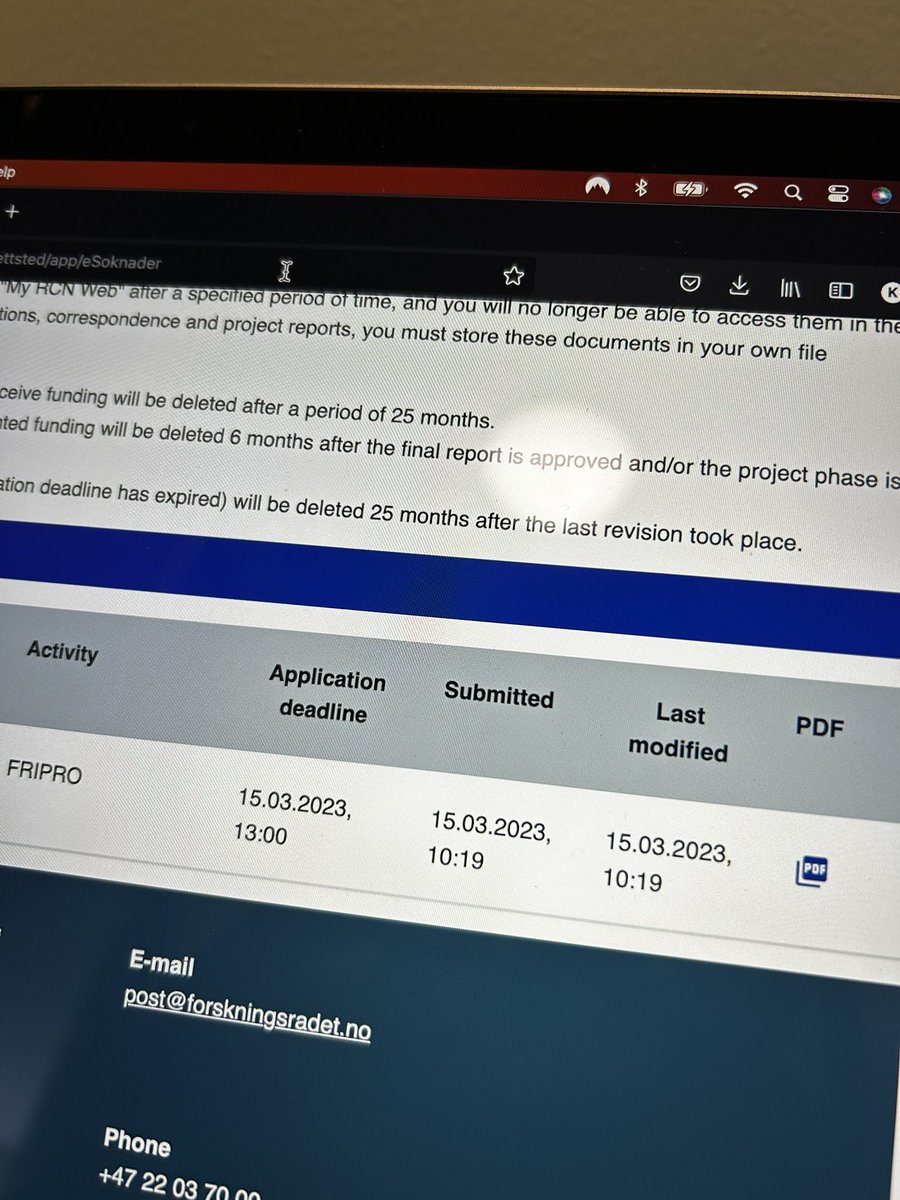 Grant application submitted, now we just have to cross our fingers 🤞#FRIPRO
