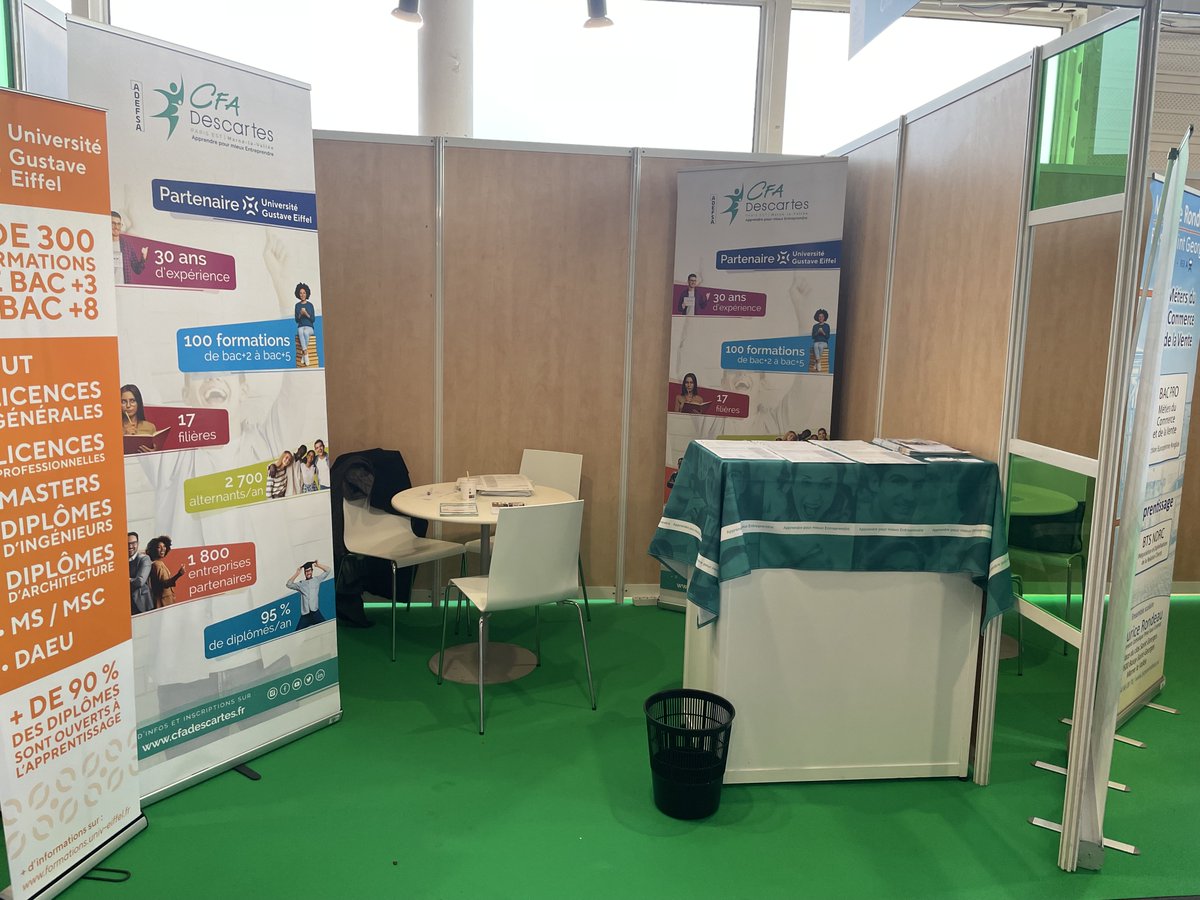 Retrouvez-nous aujourd'hui, jusqu'à 17h, sur notre stand lors du forum de l'emploi de Bussy-Saint-Georges - Gymnase Maurice HERZOG

#alternance #apprentissage #formation #forum