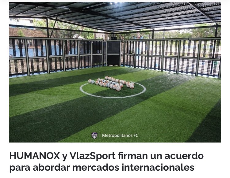 HUMANOX firma alianza con <a href="/vlazsport/">Vlazsport</a> para integrar su Rondo 2.0 y llevarlo a mercados internacionales. <a href="/GPaesano/">German Paesano</a> @JMoreno_HUOX #futbol #tecnologia #datos LEER EN NUESTRO BLOG:  humanox.com/2023/03/15/hum…