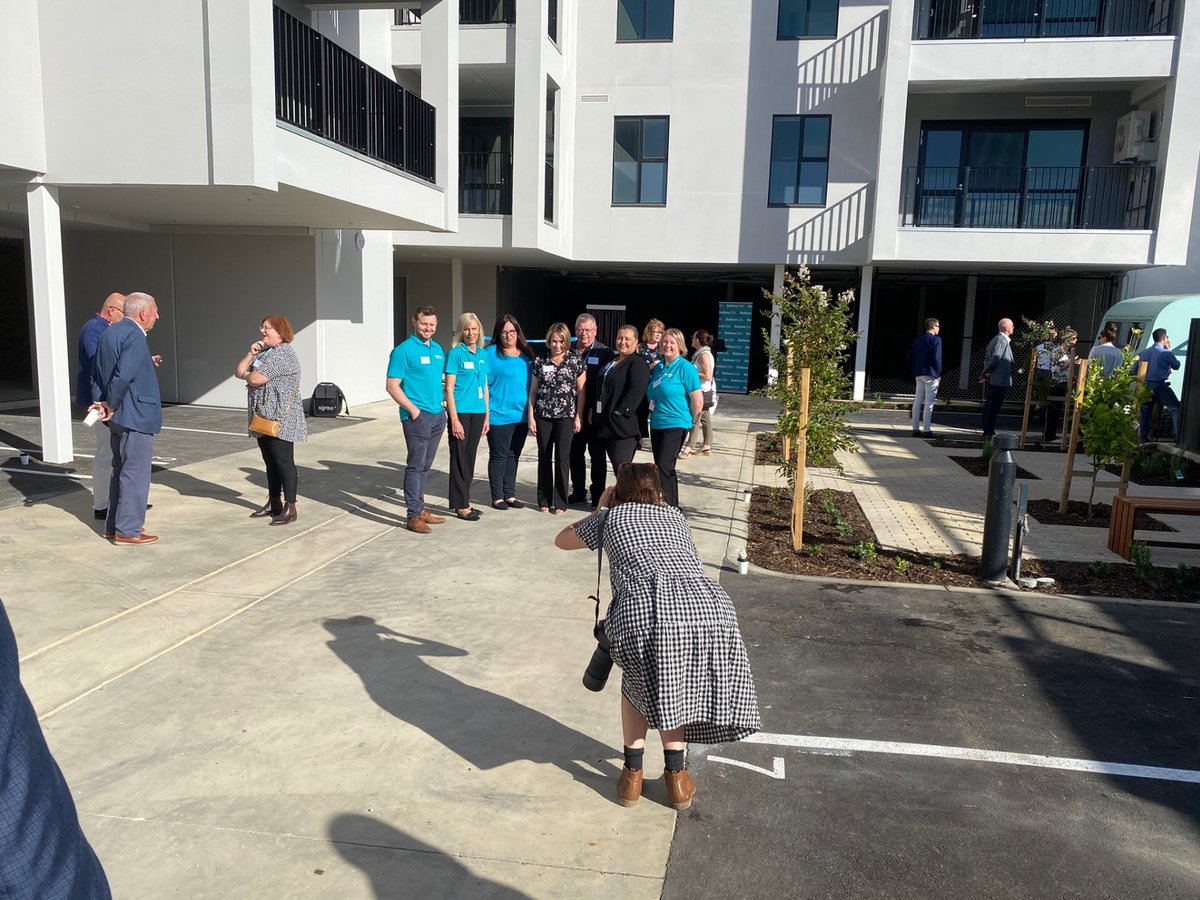 Believe_au's tweet photo. Today we launched an $11M social &amp; affordable housing development in Woodville West! 30 new homes for young people, over 55s, people living with disability, and those who are working and qualify for #AffordableHousing. Tenants start moving in tomorrow on March 16 #HousingForAll https://t.co/3Ze3hoZIAn