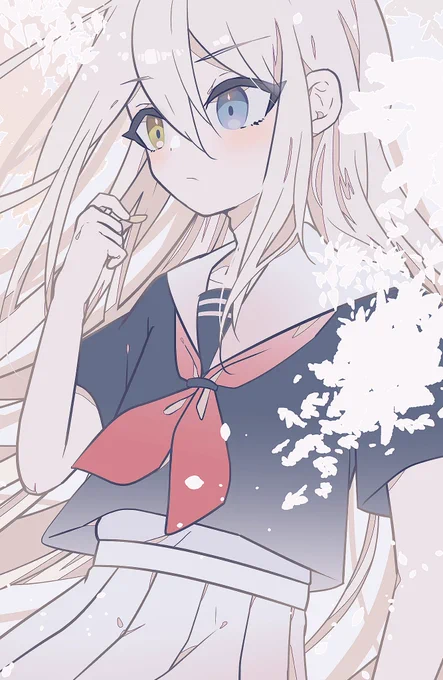 うちの子〜(遅刻)#ホワイトデーは銀髪白髪を愛でる日 