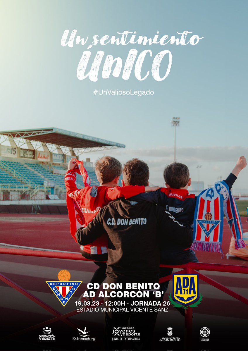 Un sentimiento único que pasa de generación en generación ❤️🤍❤️

🆚<a href="/AD_Alcorcon/">A.D. Alcorcón</a> B
📆19.03.23
⌚12.00h
🏟️Vicente Sanz

#UnValiosoLegado🤲🏽
#DiaDelPadre 👨‍👦‍👦