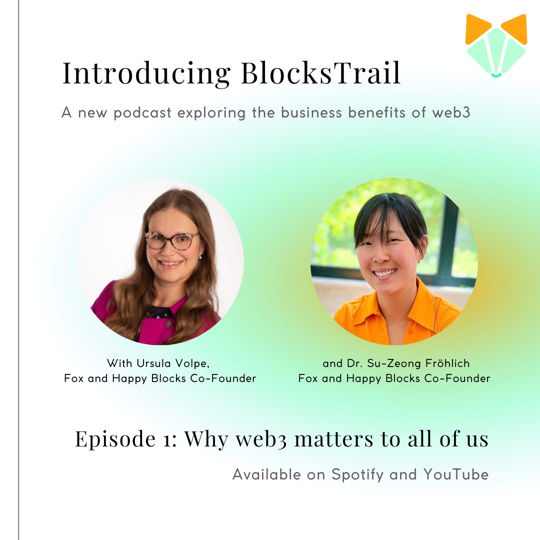 There are so many ways #web3 can transform businesses that we created a #podcast to share the most exciting examples! Introducing BlocksTrail 🎧

Check out our first episode answering common questions below!

Spotify: bit.ly/BlocksTrail_Sp…
YouTube: bit.ly/BlocksTrail_Yo…