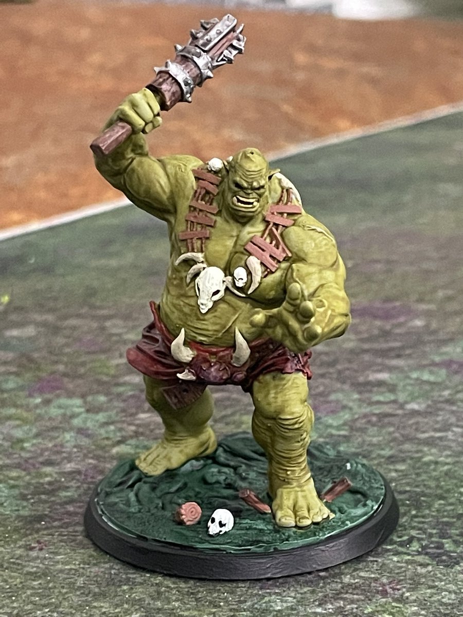He is finely done! #miniturepainting #lootstudios #DnD #ogre