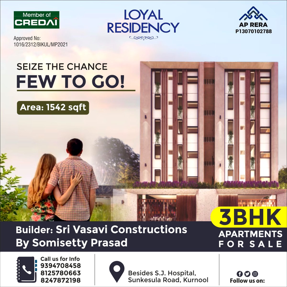 loyalresidency's tweet photo. 𝐒𝐞𝐢𝐳𝐞 𝐭𝐡𝐞 𝐜𝐡𝐚𝐧𝐜𝐞, 𝐅𝐄𝐖 𝐓𝐎 𝐆𝐎! @loyalresidency 
𝐇𝐔𝐑𝐑𝐘 𝐔𝐏 𝐁𝐞𝐟𝐨𝐫𝐞 𝐏𝐫𝐢𝐜𝐞𝐬 𝐇𝐢𝐤𝐞.
☎️ 𝐂𝐨𝐧𝐭𝐚𝐜𝐭 𝐮𝐬: 9347309292/8125780663
👉 𝐁𝐨𝐨𝐤 𝐭𝐨𝐝𝐚𝐲: https://t.co/4Sec8UftPZ

#loyalresidency #APRERA #apartmentforsale #3bhkapartments #Kurnool https://t.co/wb0vMyXFe3
