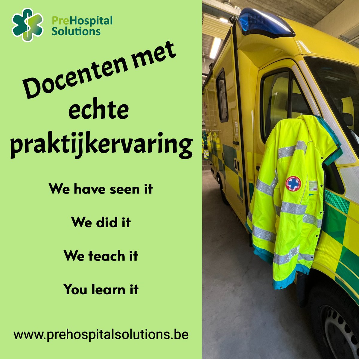 prehossolutions's tweet photo. Jij wil enkel docenten met echte praktijkervaring voor je medewerkers of voor je cursus? 

Die spreken vanuit hun ervaring en niet enkel uit de theorie?

Al onze docenten staan in de praktijk &amp; ervaring in binnen- en buitenland.

#praktijkervaring #EHBO #ambulance #hulpverlener https://t.co/njka13Yre7