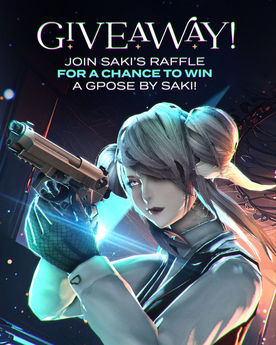 PhotosmithSaki's tweet photo. 📢 FREE #6 AetherPhoto raffle!📢 

I am giving away my Gpose to one lucky individual.

Enter this raffle by;
 
Follow💎
Retweet ✅
Like ❤

Deadline is 18th March! 

#AetherPhoto #gpose #GPOSER #ffxivgpose #GPOSERS #gposeaddict #ffxivraffle #GShade https://t.co/69ptEDGBqS