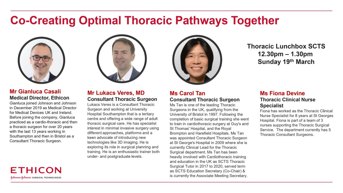 Ethicon are pleased to be Gold Sponsors at #SCTS2023. Please join Ethicon's Simulation Village at the ICC exhibition hall and register your slot today: bit.ly/3mv2aM9! 
@JNJMedTechUKI #ethicon #cardio #thoracic #surgery