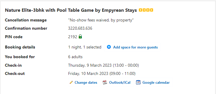 AymanSh03753526's tweet image. Update on my previous tweet: Look at their audacity of marking me down as no-show. I ws literally roaming around d FAKE location provided by both, @bookingcom &amp;amp; the owner, with my family &amp;amp; the sun right on top of my head. #fraudalert #stopscammer #consumerprotection #scaminindia