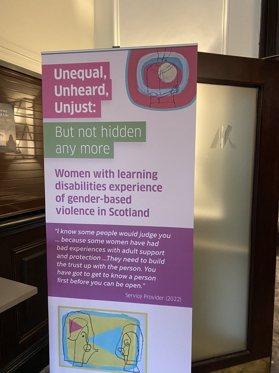 Today we’re excited to be at @SCLDNews Conference on the experience of women with learning disabilities of gender based violence! #NotHiddenAnymore